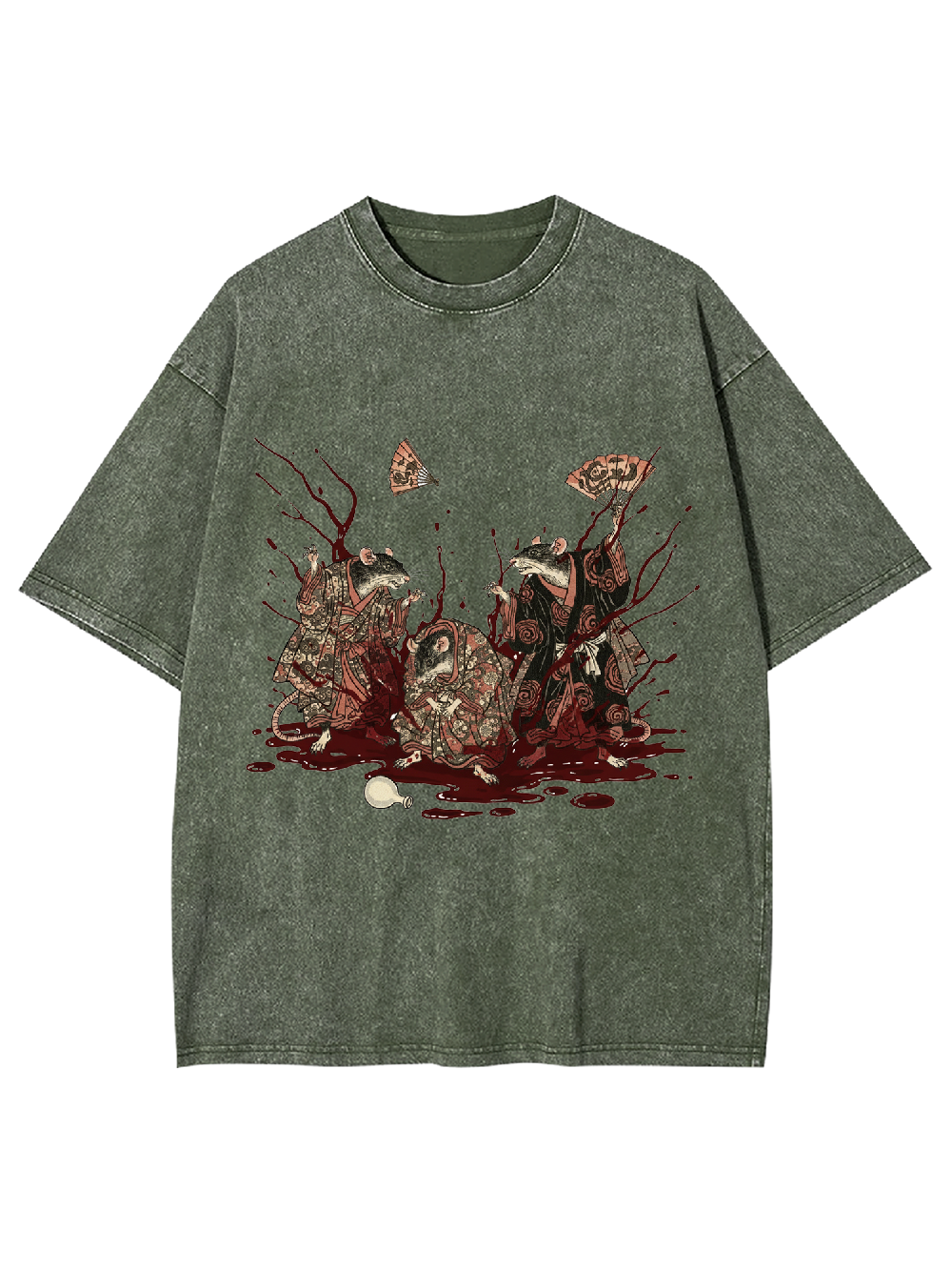 Wa-Style Rat Washed Tshirt