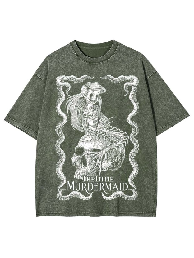 Dark Mermaid Tales Washed Tshirt