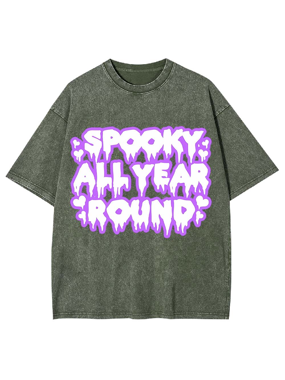 Spooku All Year Round Washed Tshirt