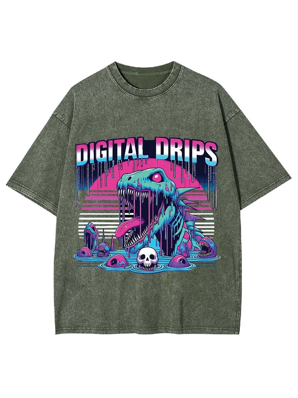 Digital Drips Washed Tshirt