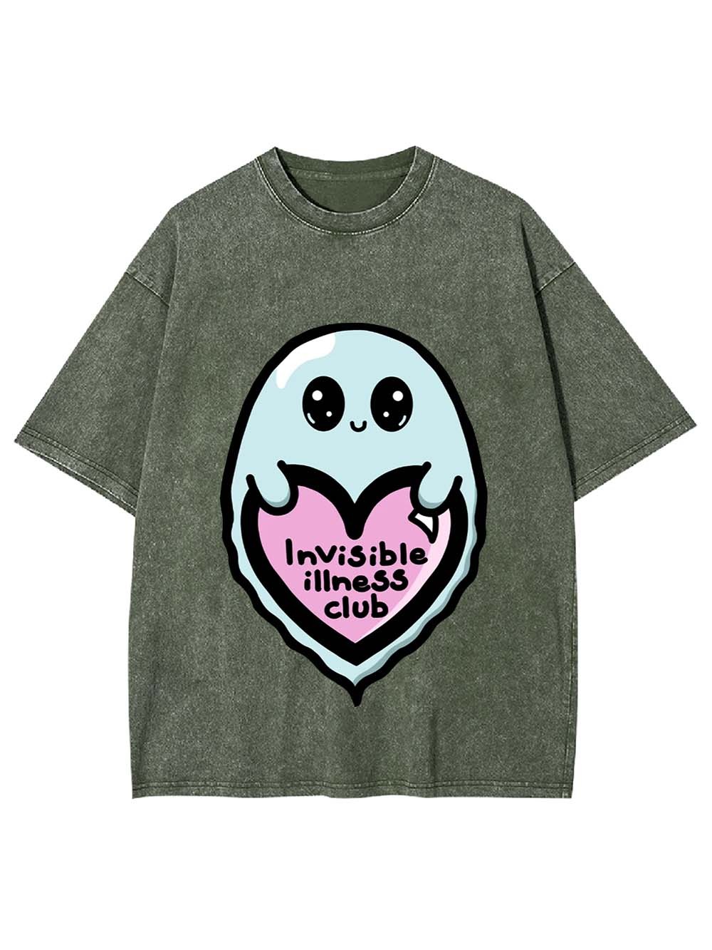 Invisible Illness Club Washed Tshirt