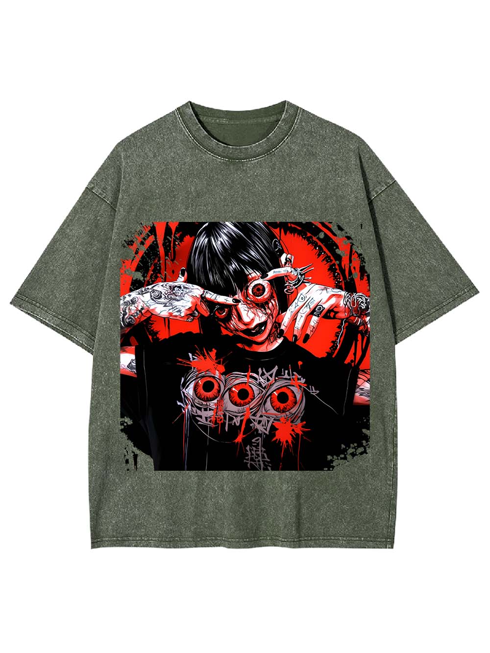 EYES OF MADNESS WASHED TSHIRT