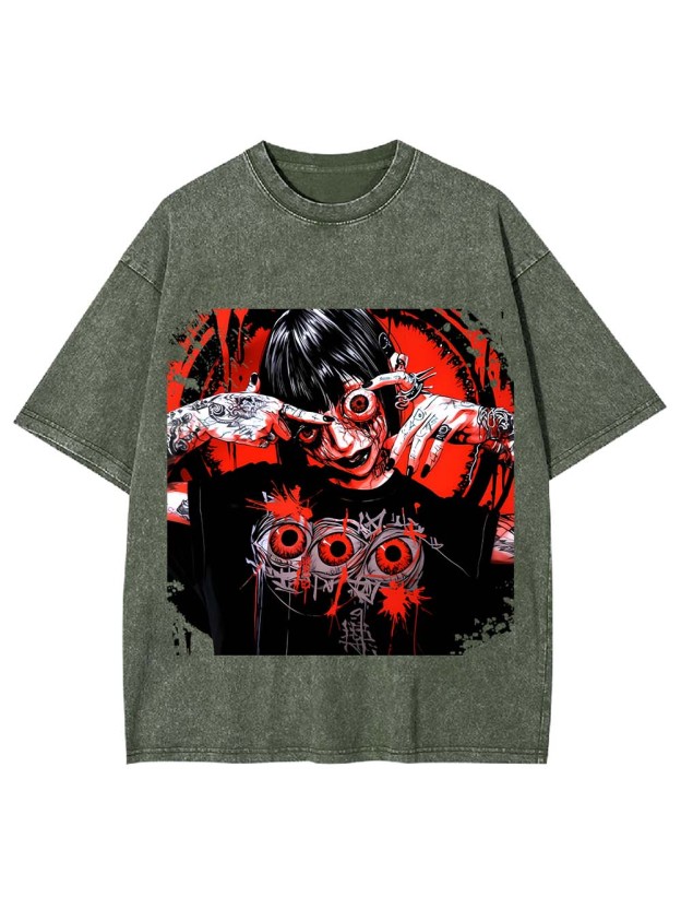 EYES OF MADNESS WASHED TSHIRT