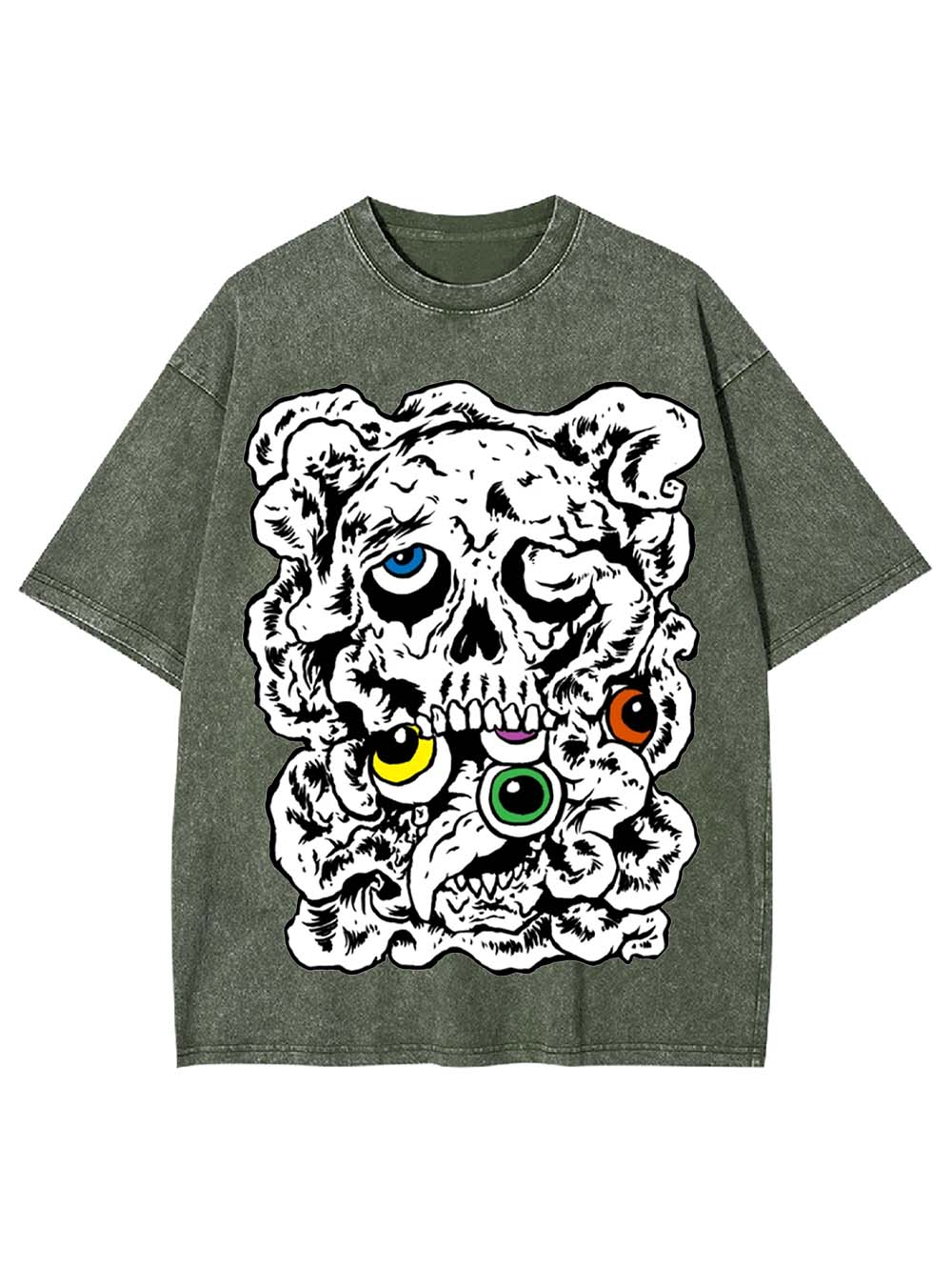 CHAOTIC SKULL WASHED TSHIRT