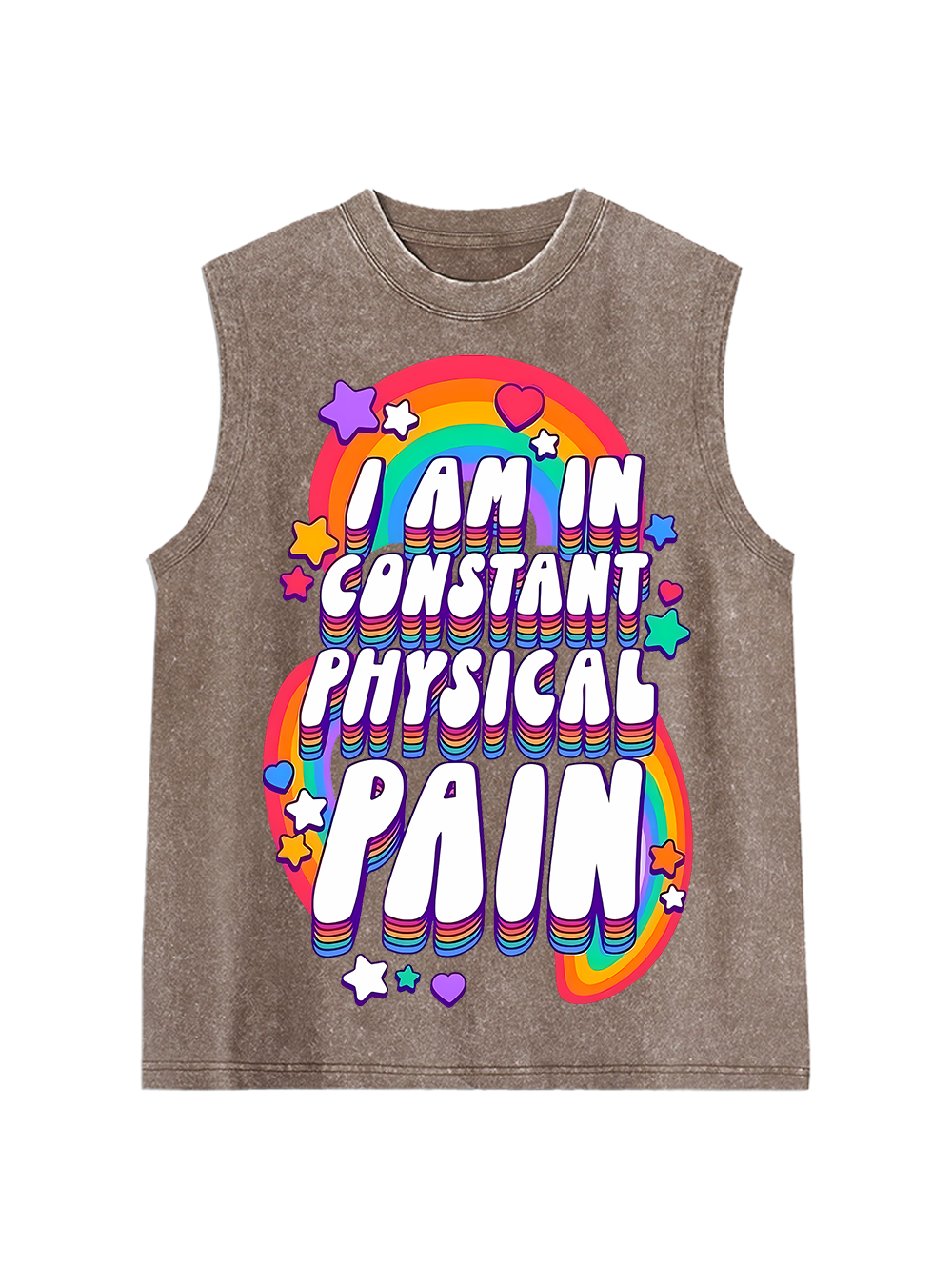 I Am In Constant Physical Pain Washed Tank Top