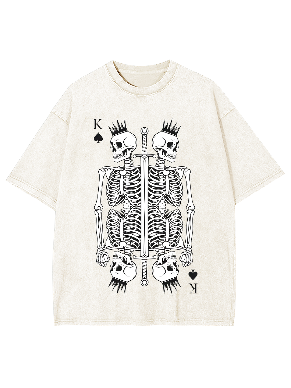 Skeleton King Washed Tshirt