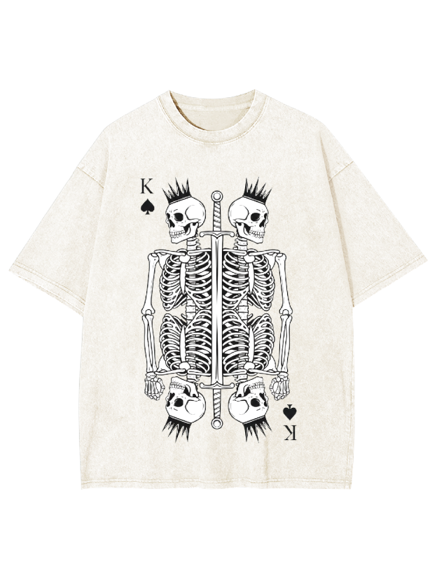 Skeleton King Washed Tshirt