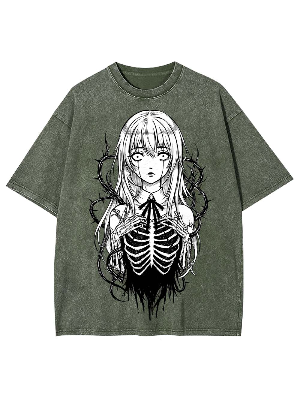 Spirit of the Skeleton Girl Washed Tshirt