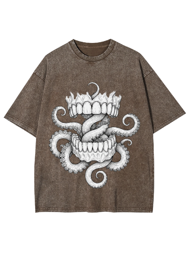 Tentacle Bite Washed Tshirt