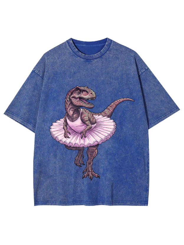 Ballerina T-Rex Washed Tshirt
