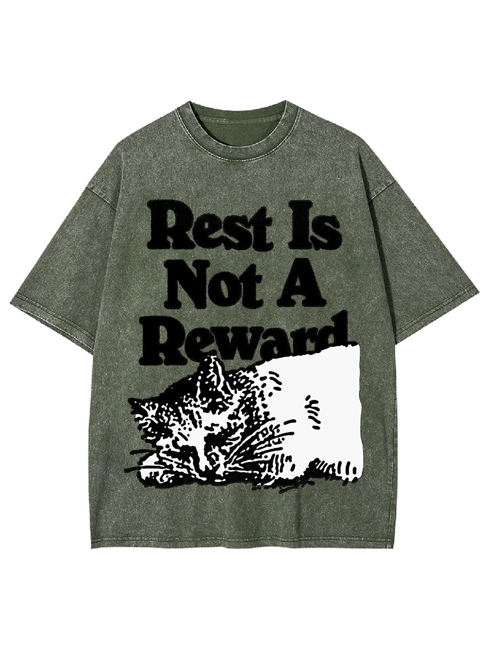 Rest Is Not A Reward Washed Tshirt