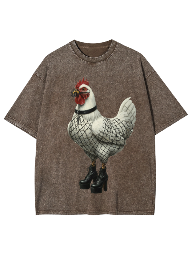 Stocking Chicken Washed Tshirt