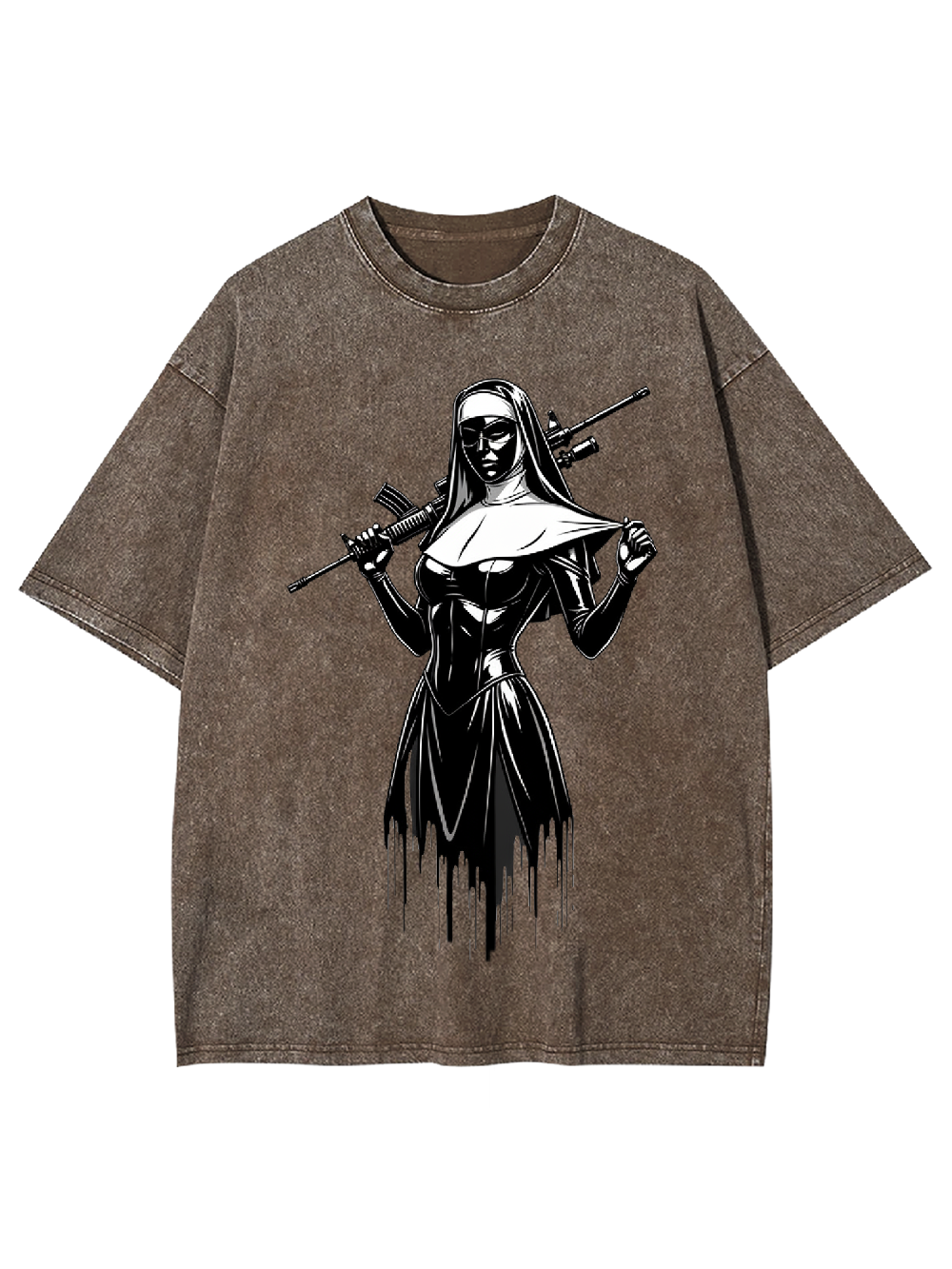 Armed Nun Washed Tshirt