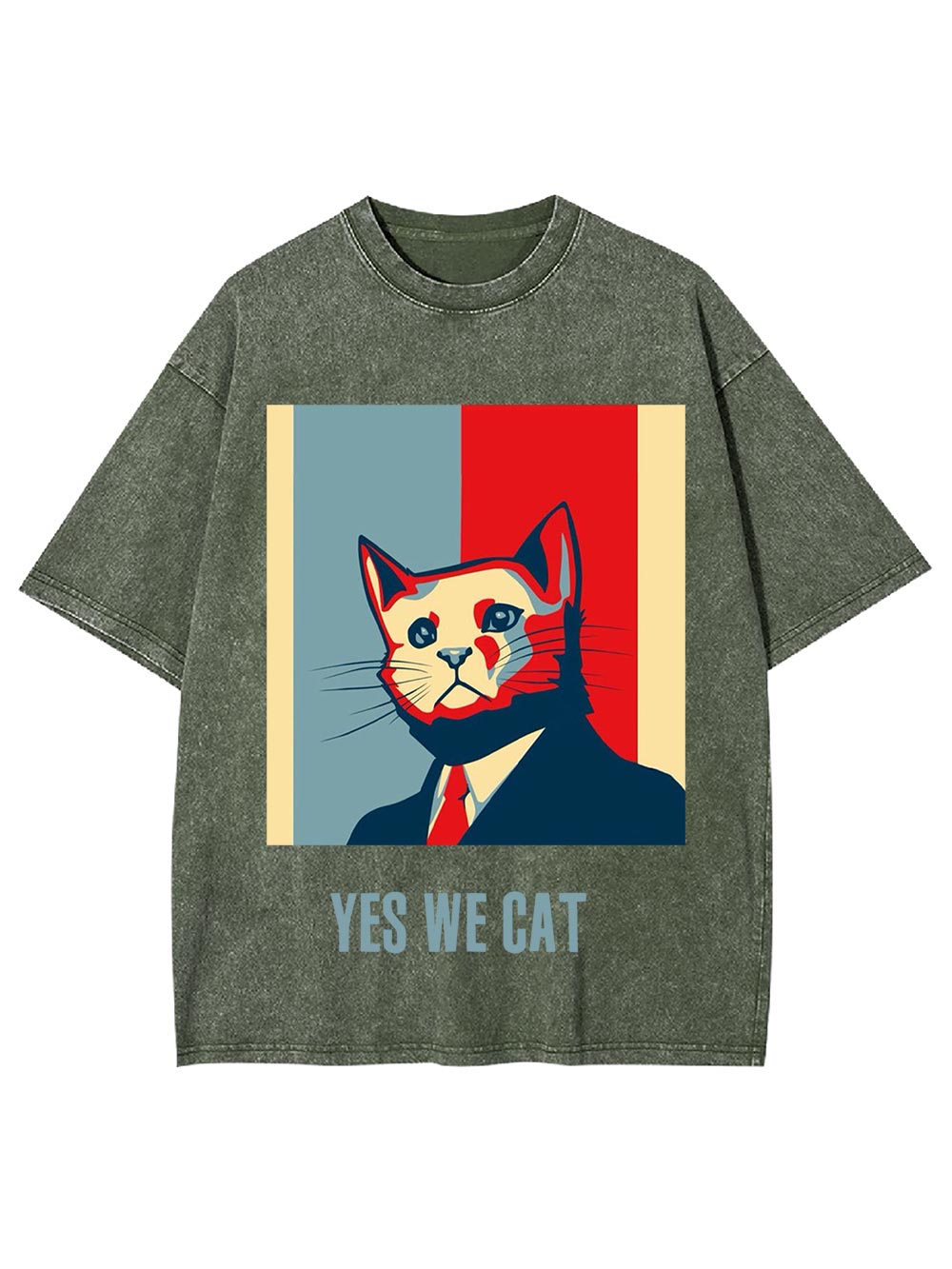 Yes We Cat Washed Tshirt