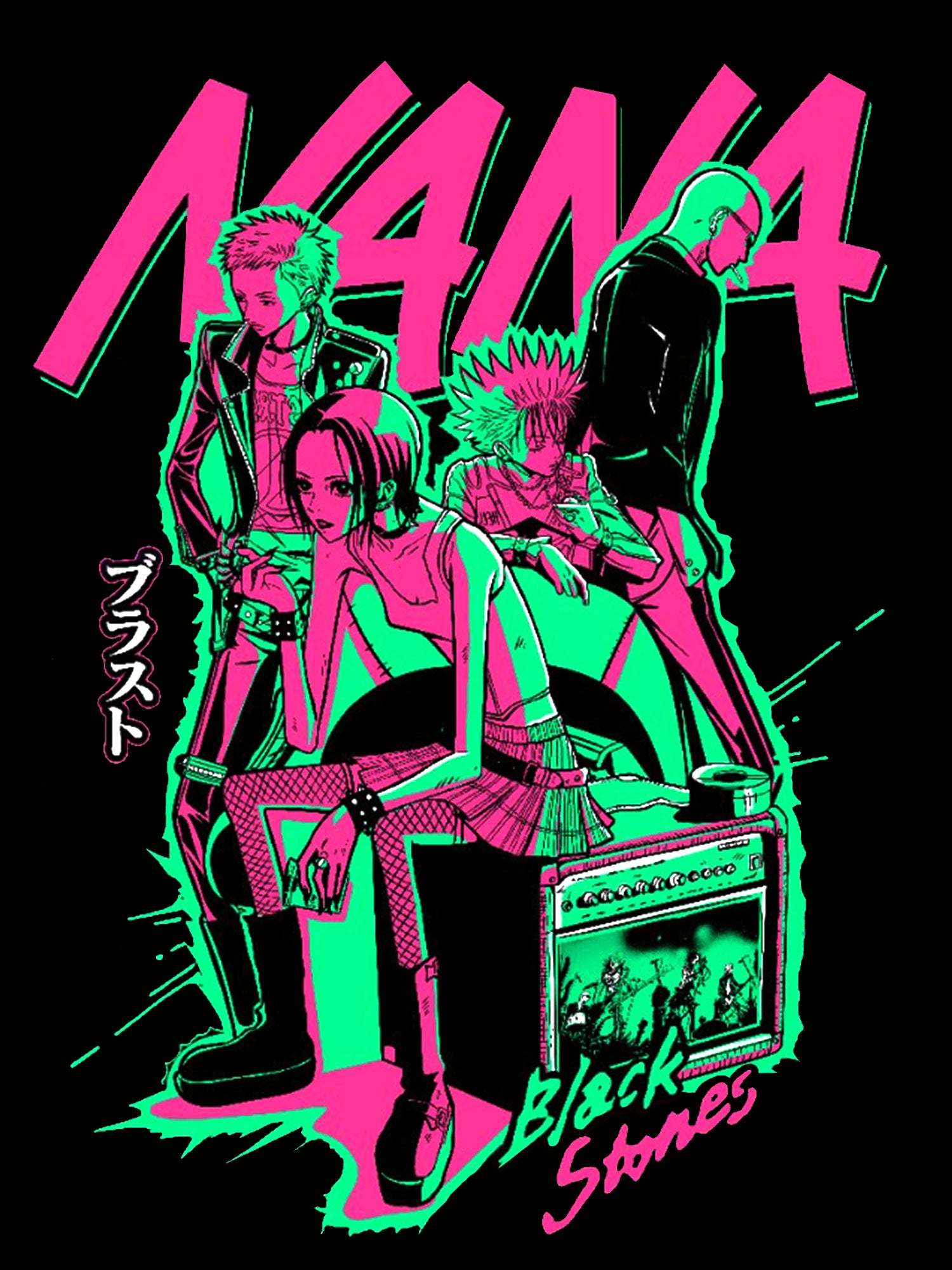 The Punk Spirit Of N4n4 Washed Tshirt