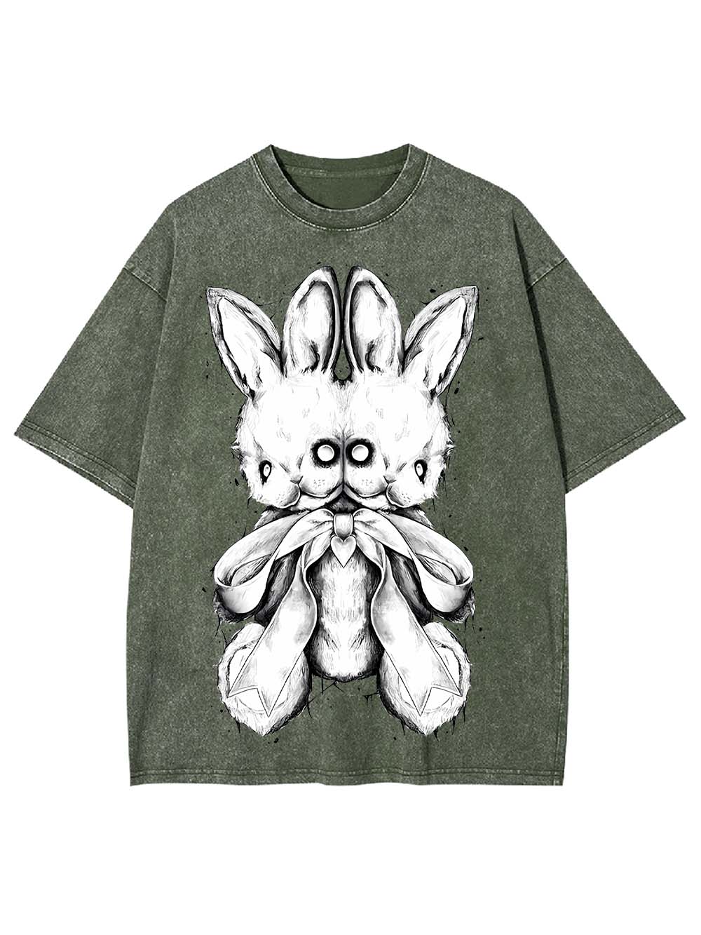 Two-Headed Bunny Washed Tshirt