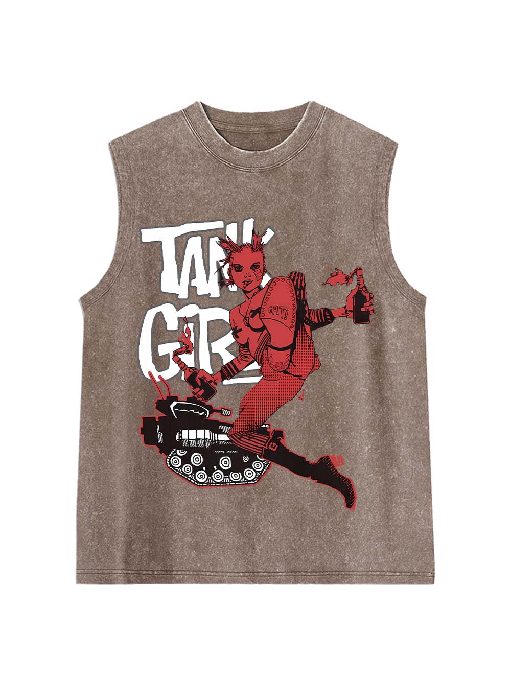 TANK GIRL Washed Tank Top