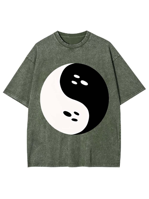 Spooky Yin Yang Washed Tshirt