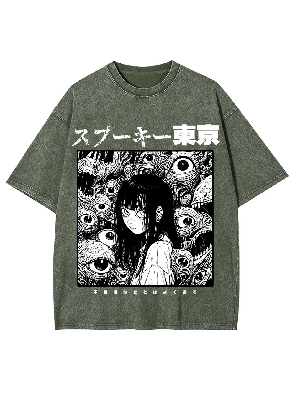 Spooky Tokyo Washed Tshirt