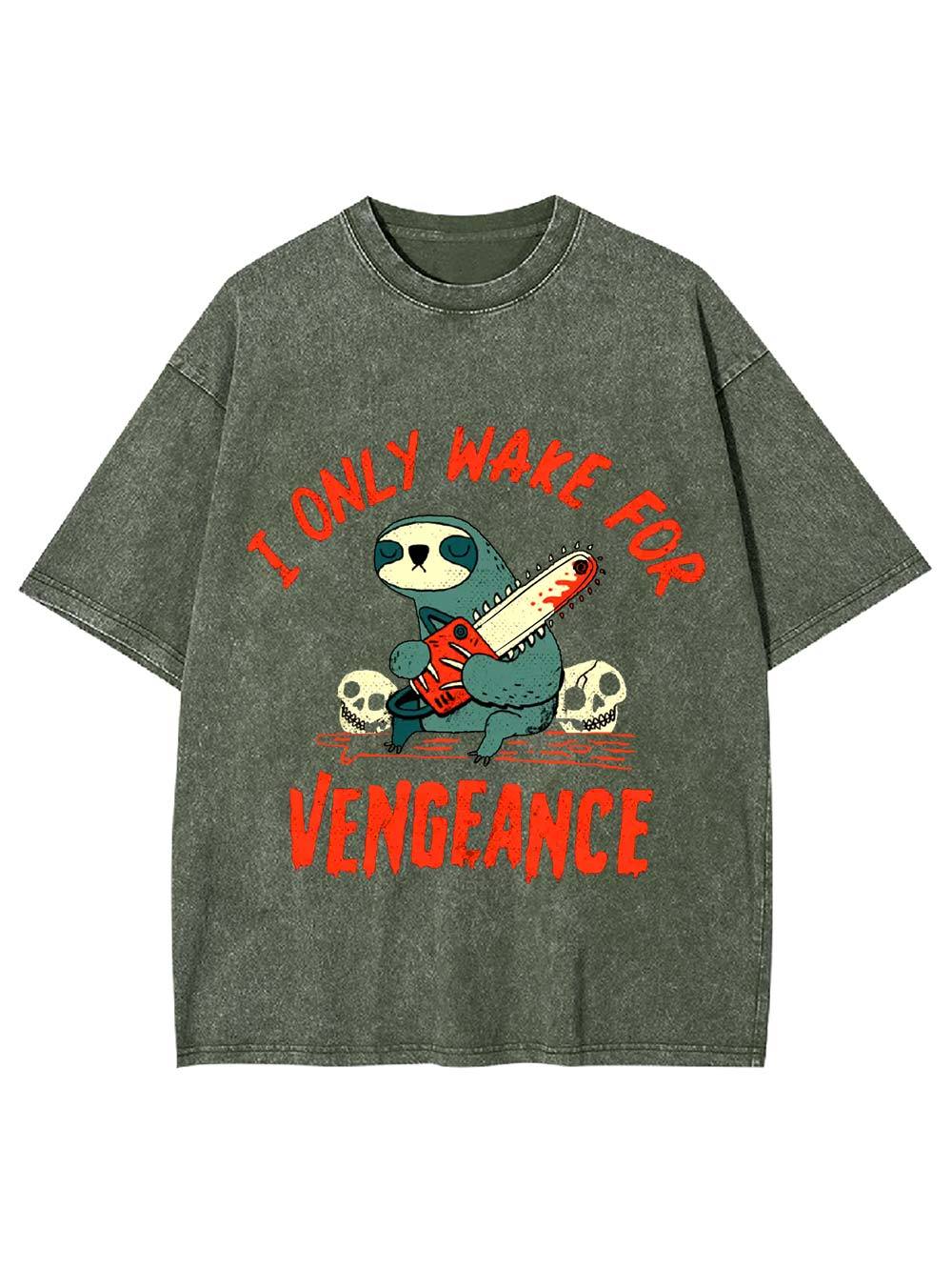 I Only Wake For Vengeance Washed Tshirt