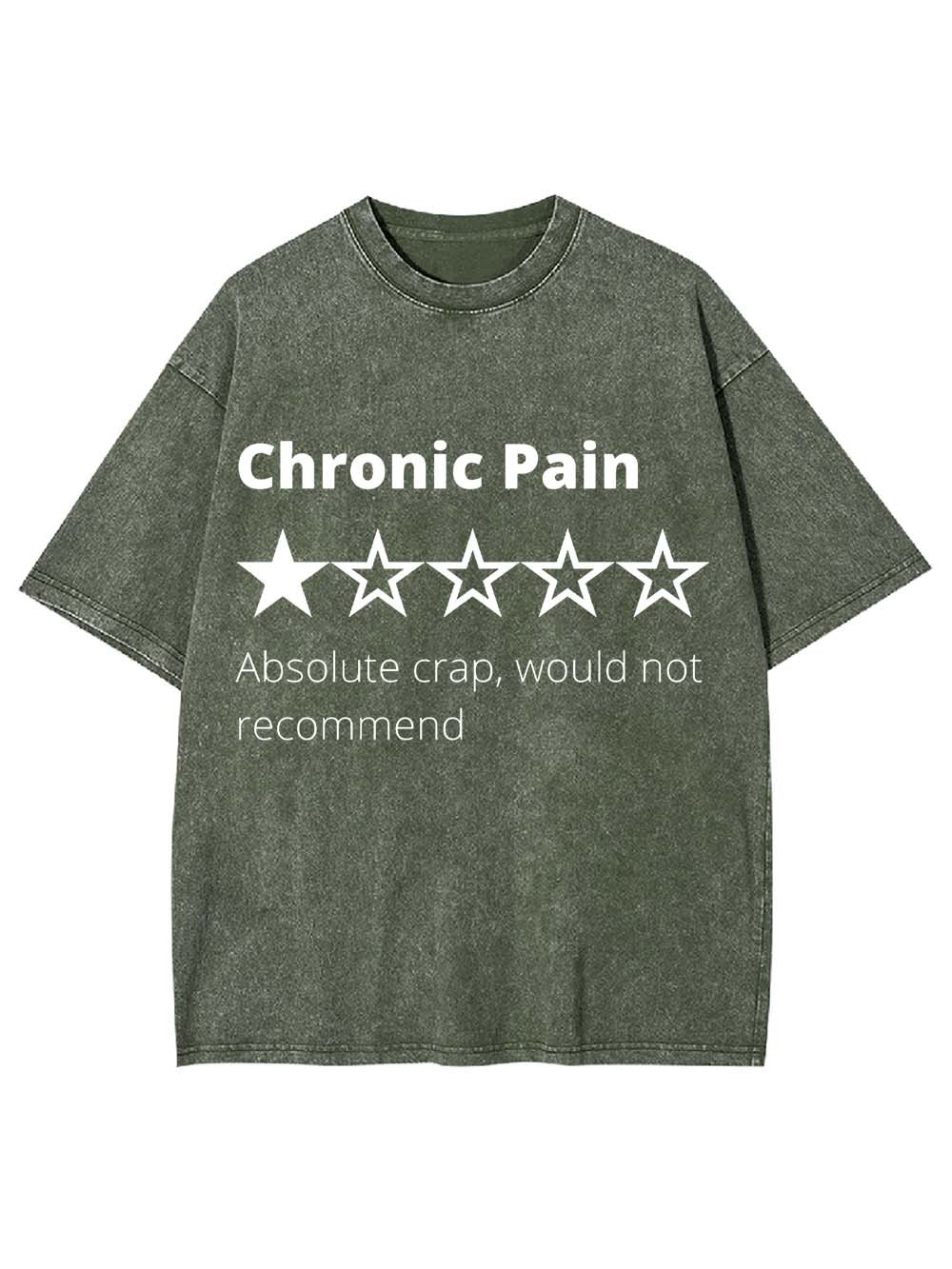Chronic Pain Review Washed Tshirt