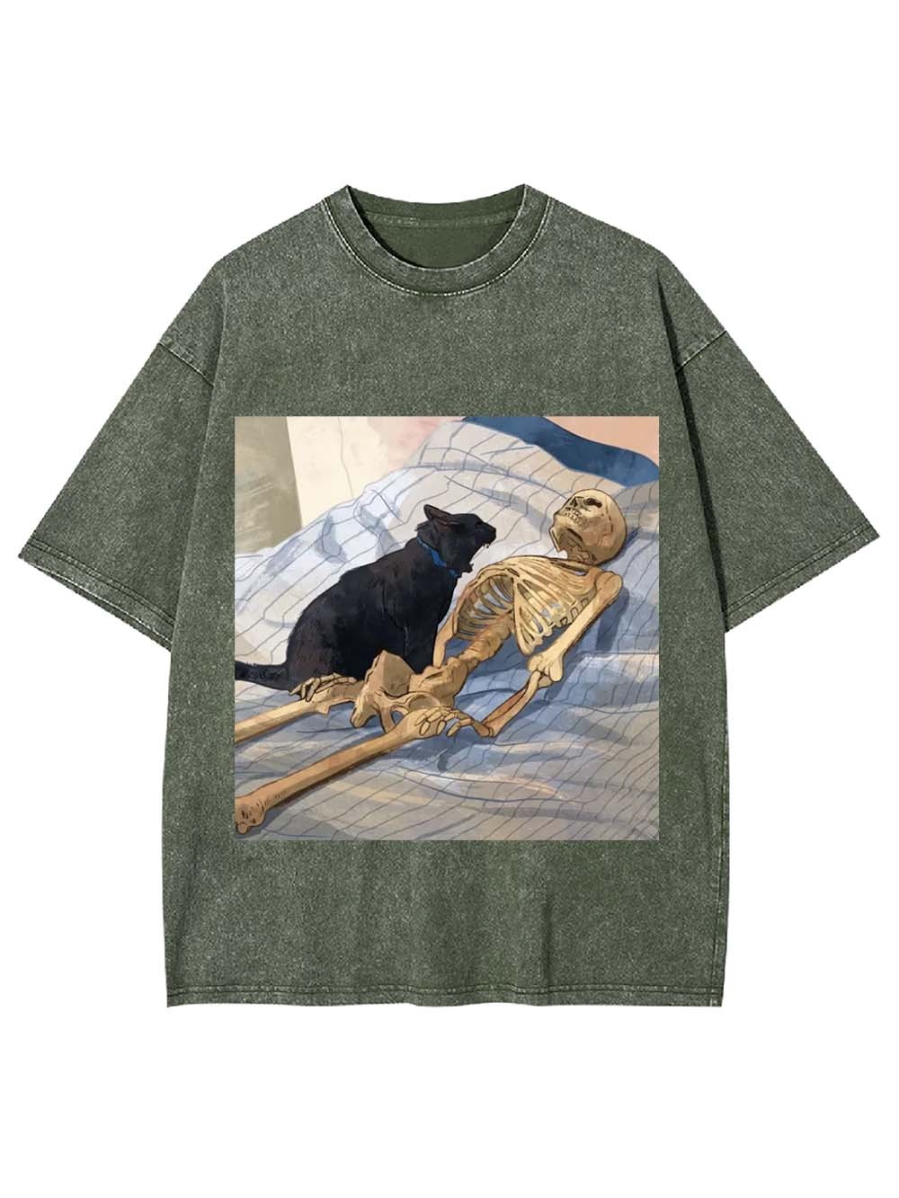 Wake Up Human Washed Tshirt