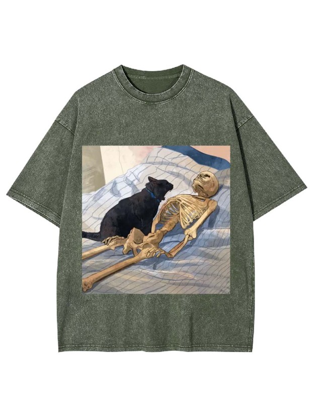 Wake Up Human Washed Tshirt