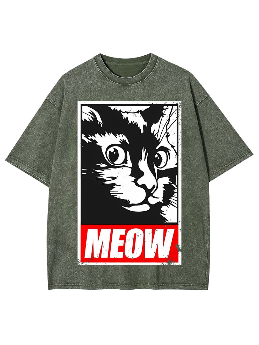 MEOW WASHED TSHIRT