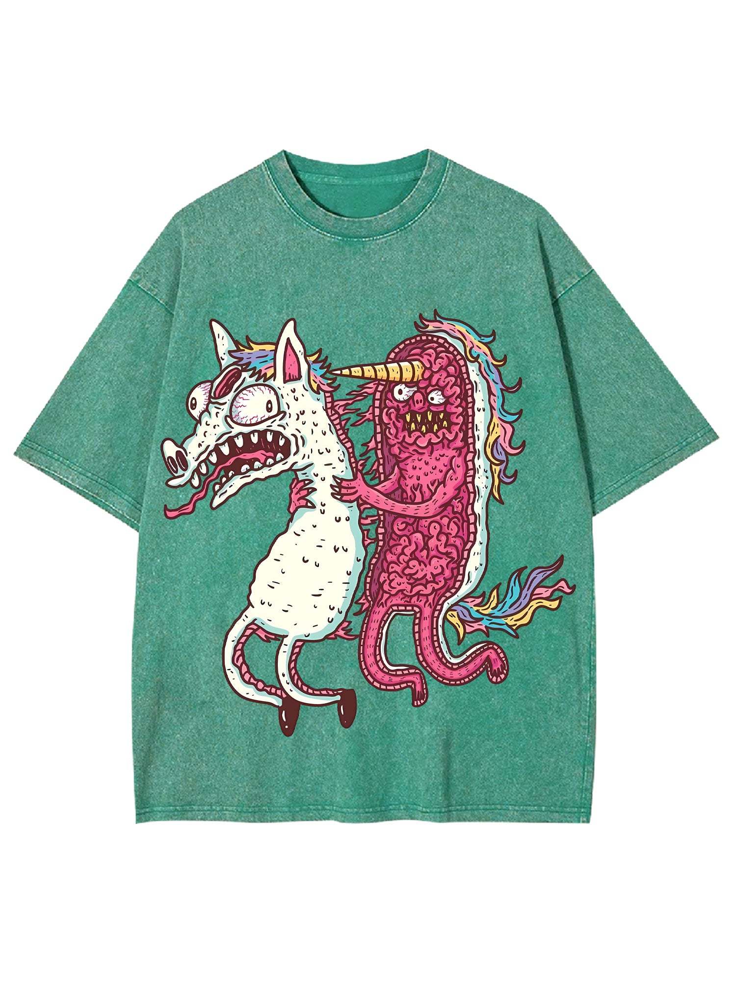 Unicorn Chaos Washed Tshirt