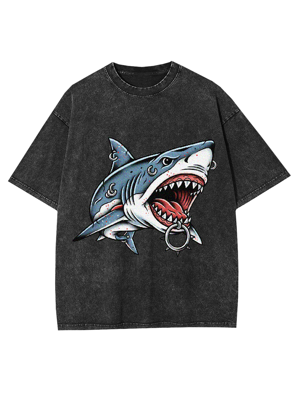Punk Shark Washed Tshirt