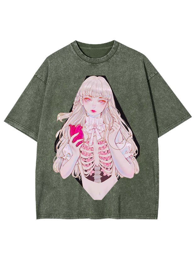 Heart Of Bloom Washed Tshirt