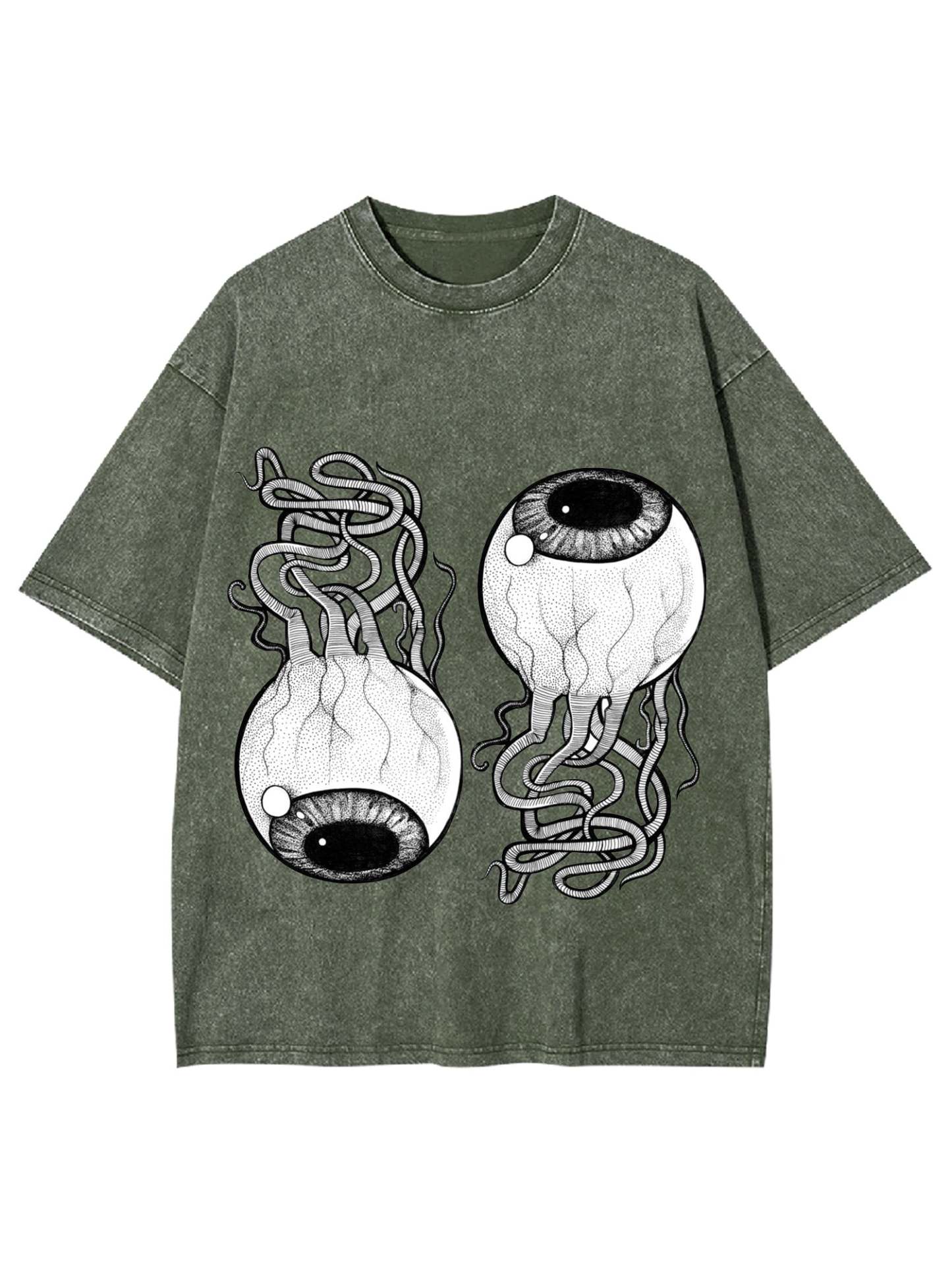 Entangled Gaze Washed Tshirt-ClassyOutlaw Sale