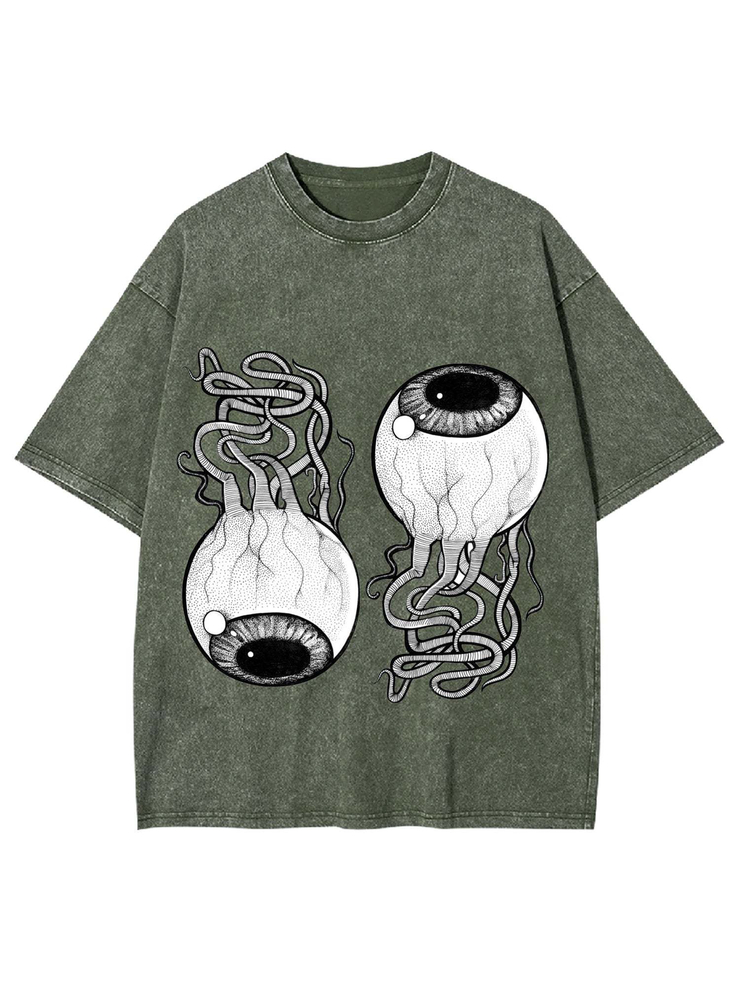 Entangled Gaze Washed Tshirt-ClassyOutlaw Sale