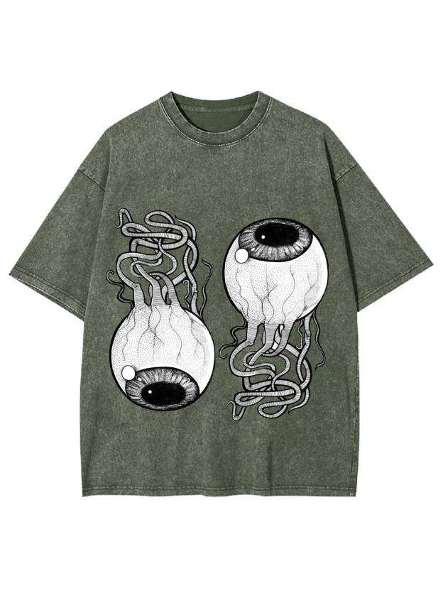Entangled Gaze Washed Tshirt
