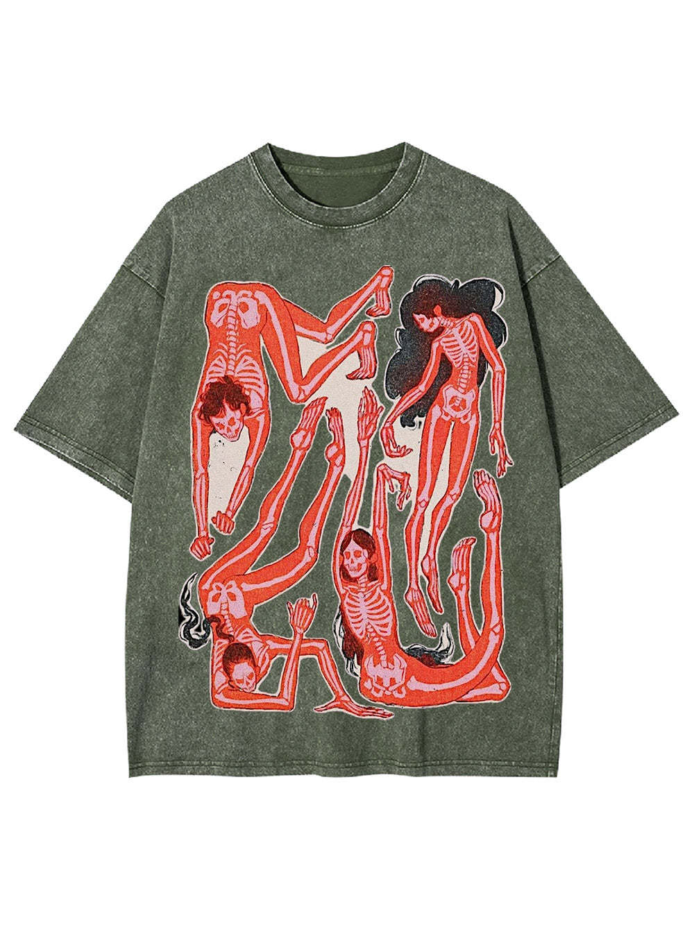 Dance Of The Skeletons Washed Tshirt