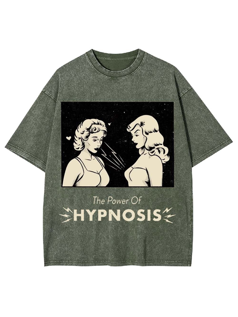 The Power Of Hypnosis Washed Tshirt-ClassyOutlaw Sale