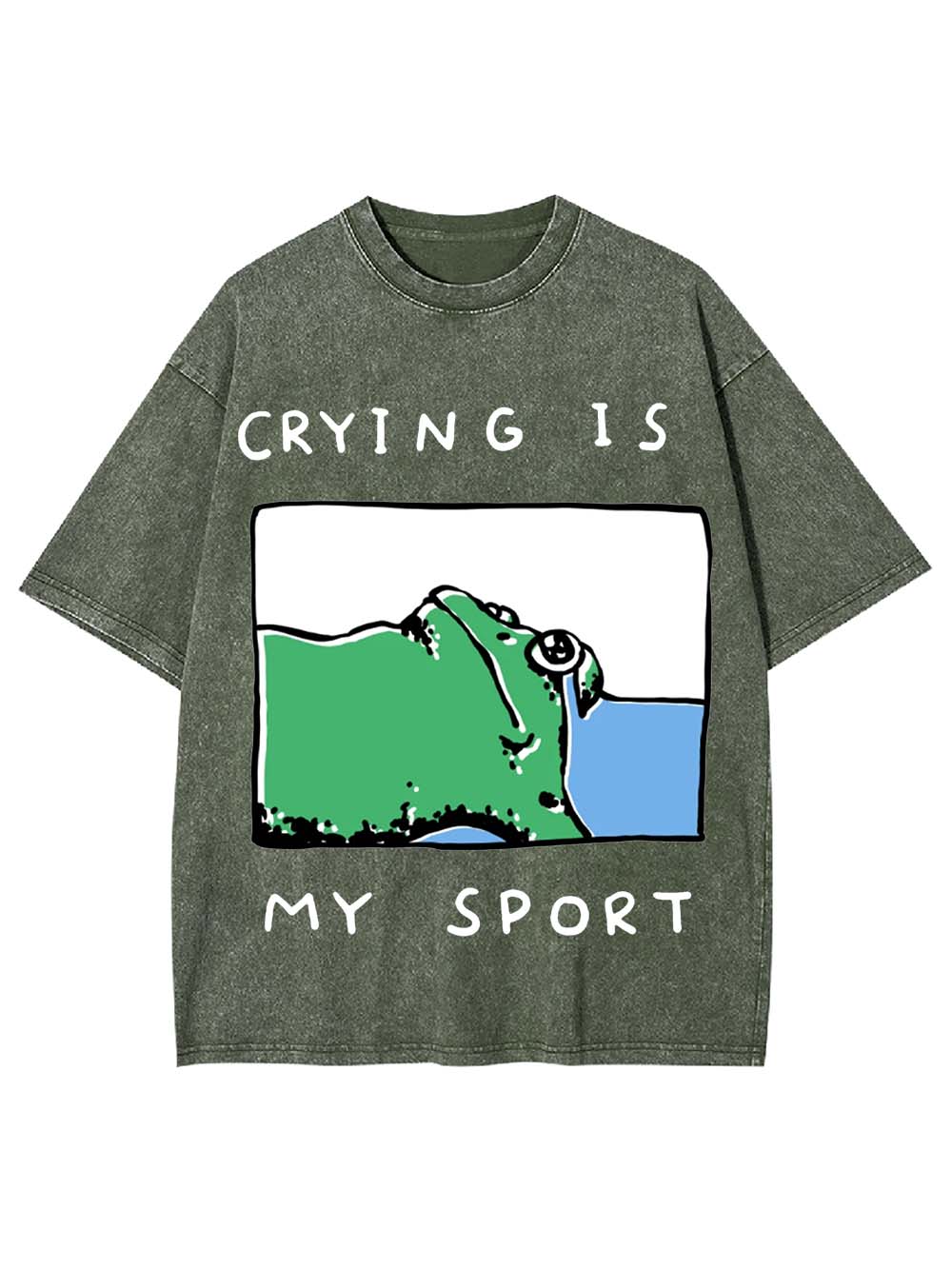Crying Is My Sport Washed Tshirt