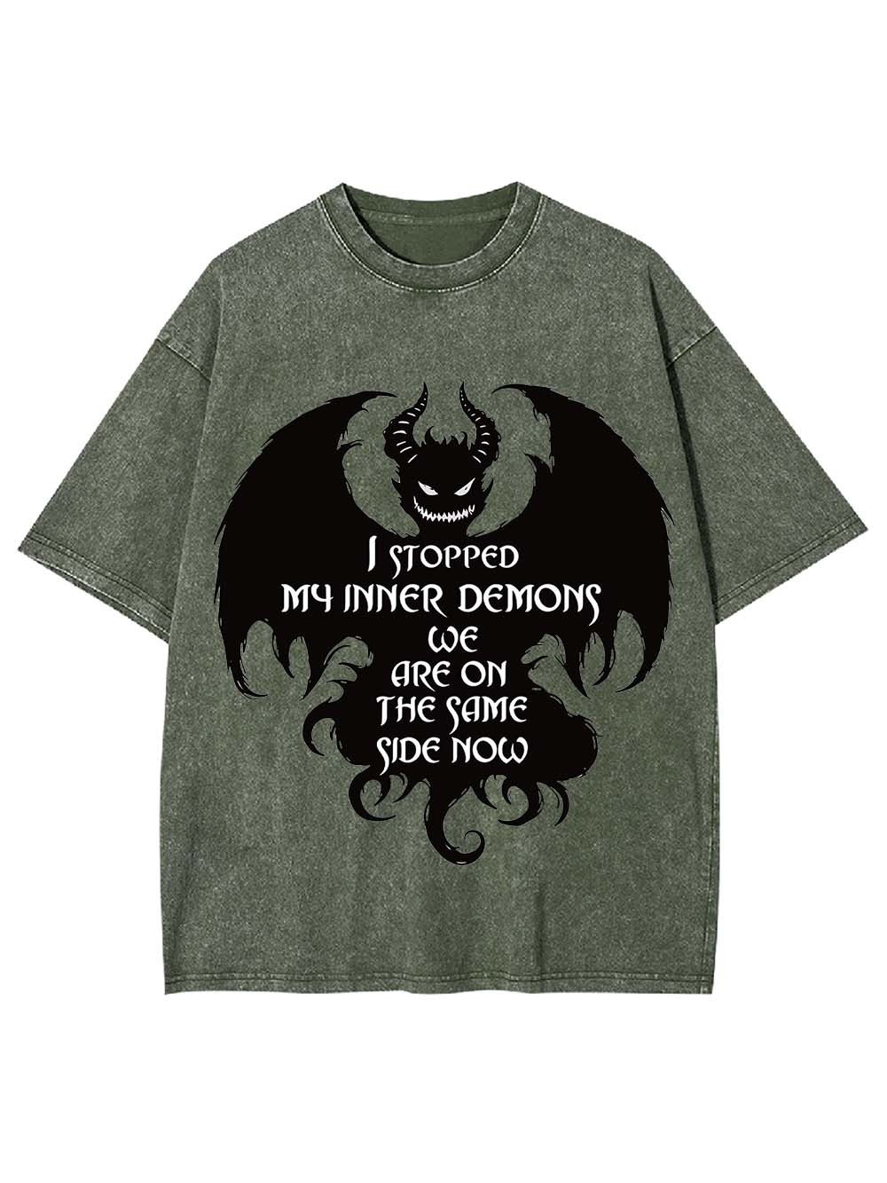 Embracing My Inner Demons Washed Tshirt