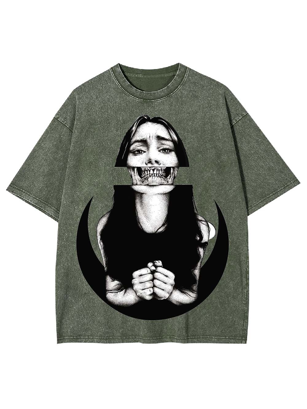 SILENT SCREAM WASHED TSHIRT