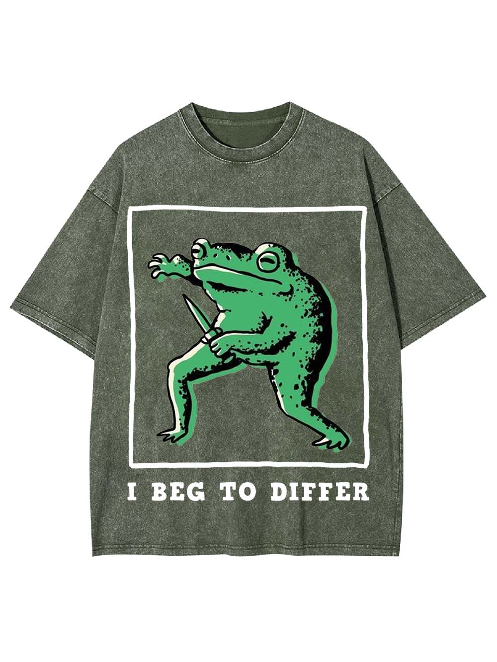 I Beg To Differ Washed Tshirt