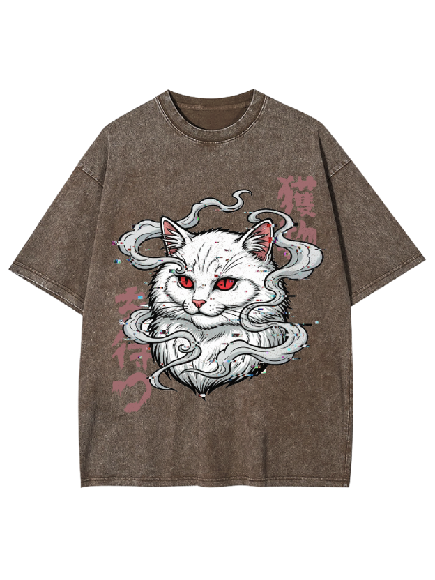 The Hunting Cat Washed Tshirt