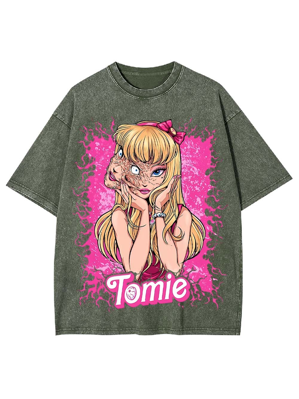 The Two Faces Of Tomie Washed Tshirt