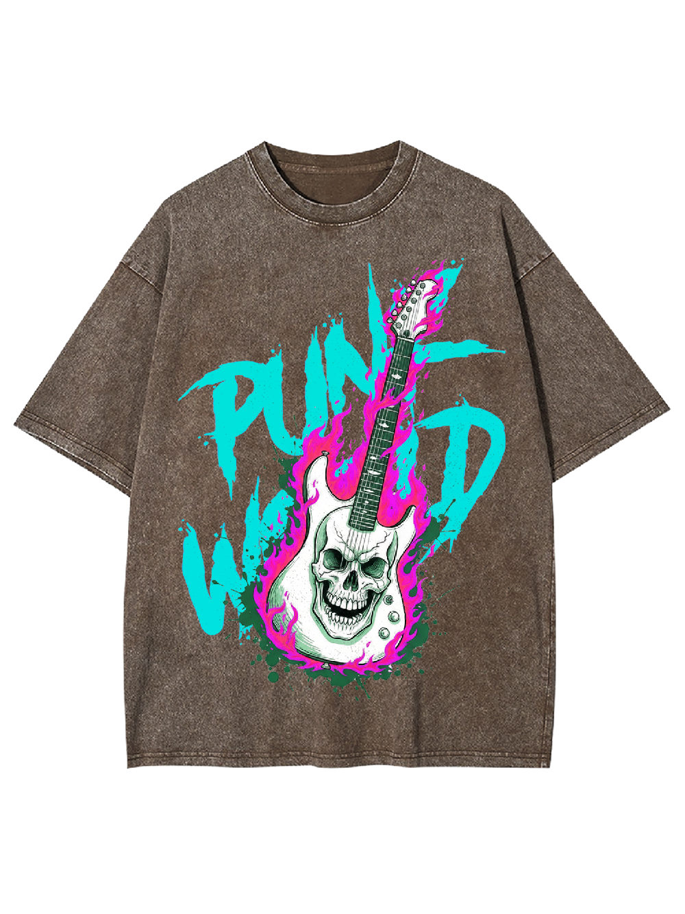 Punk World Washed Tshirt