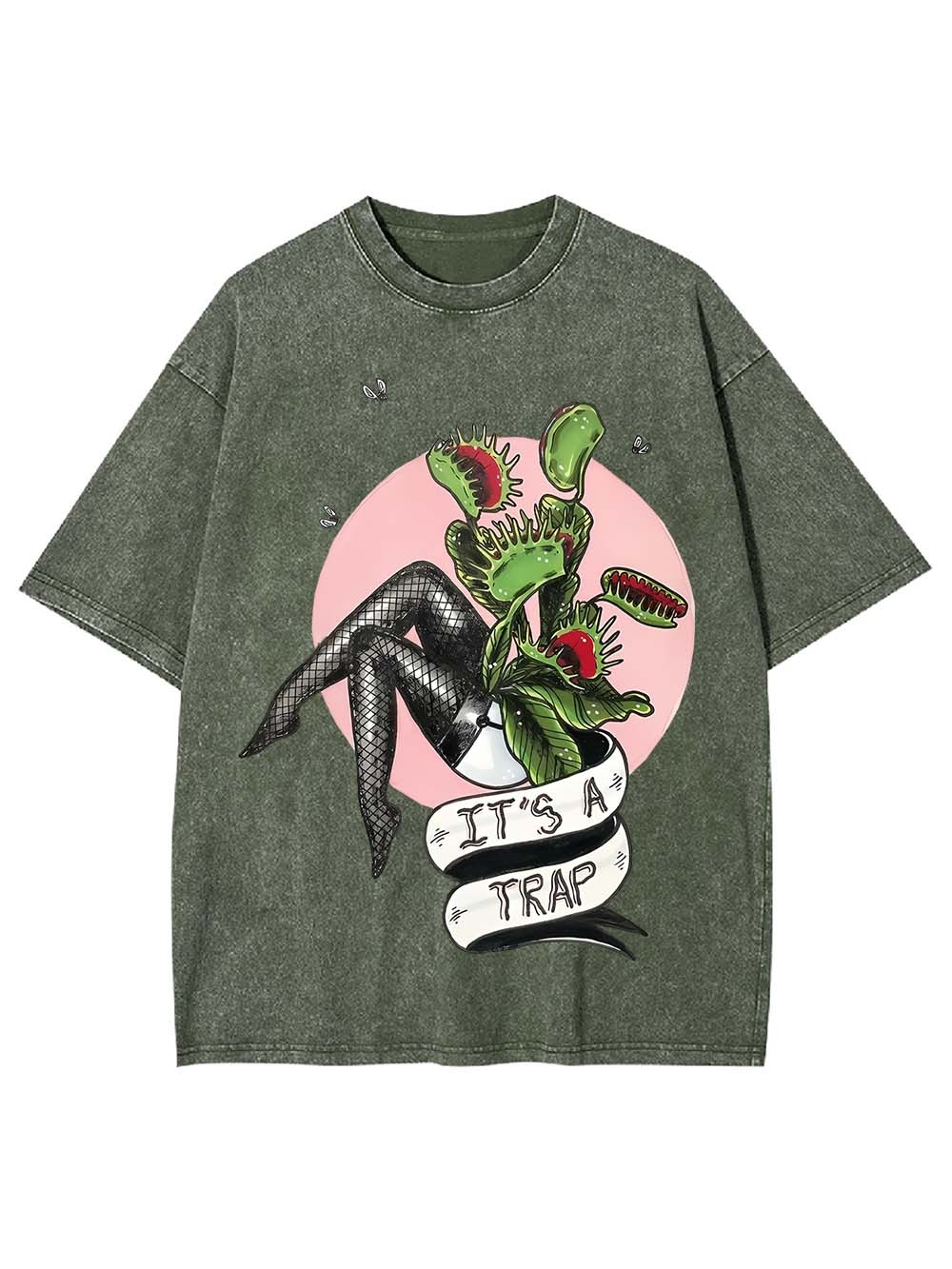 It's A Trap Washed Tshirt