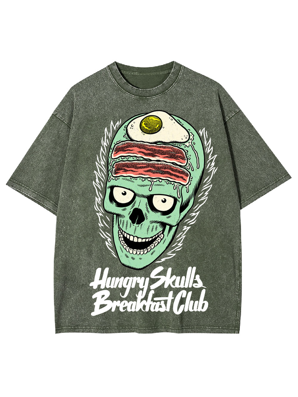 Hungry Skull's Breakfast Club Washed Tshirt