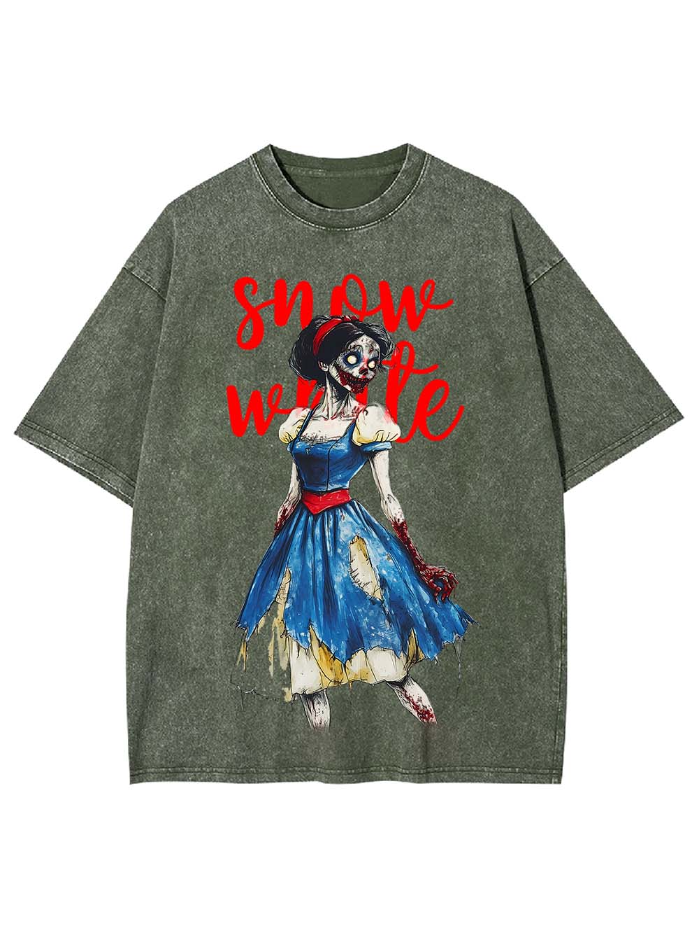 Zombie Snow White Washed Tshirt