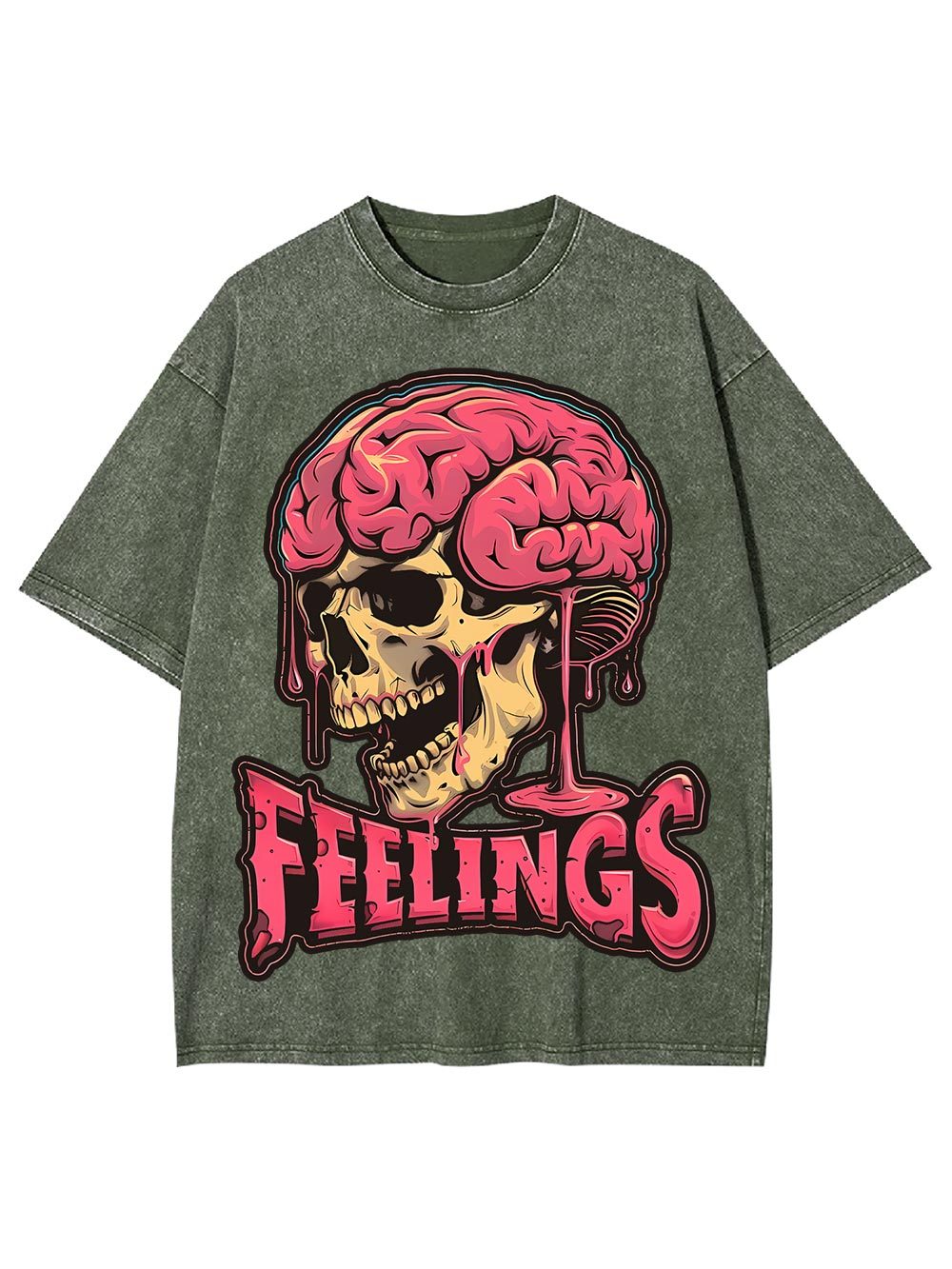 Brain Feelings Washed Tshirt