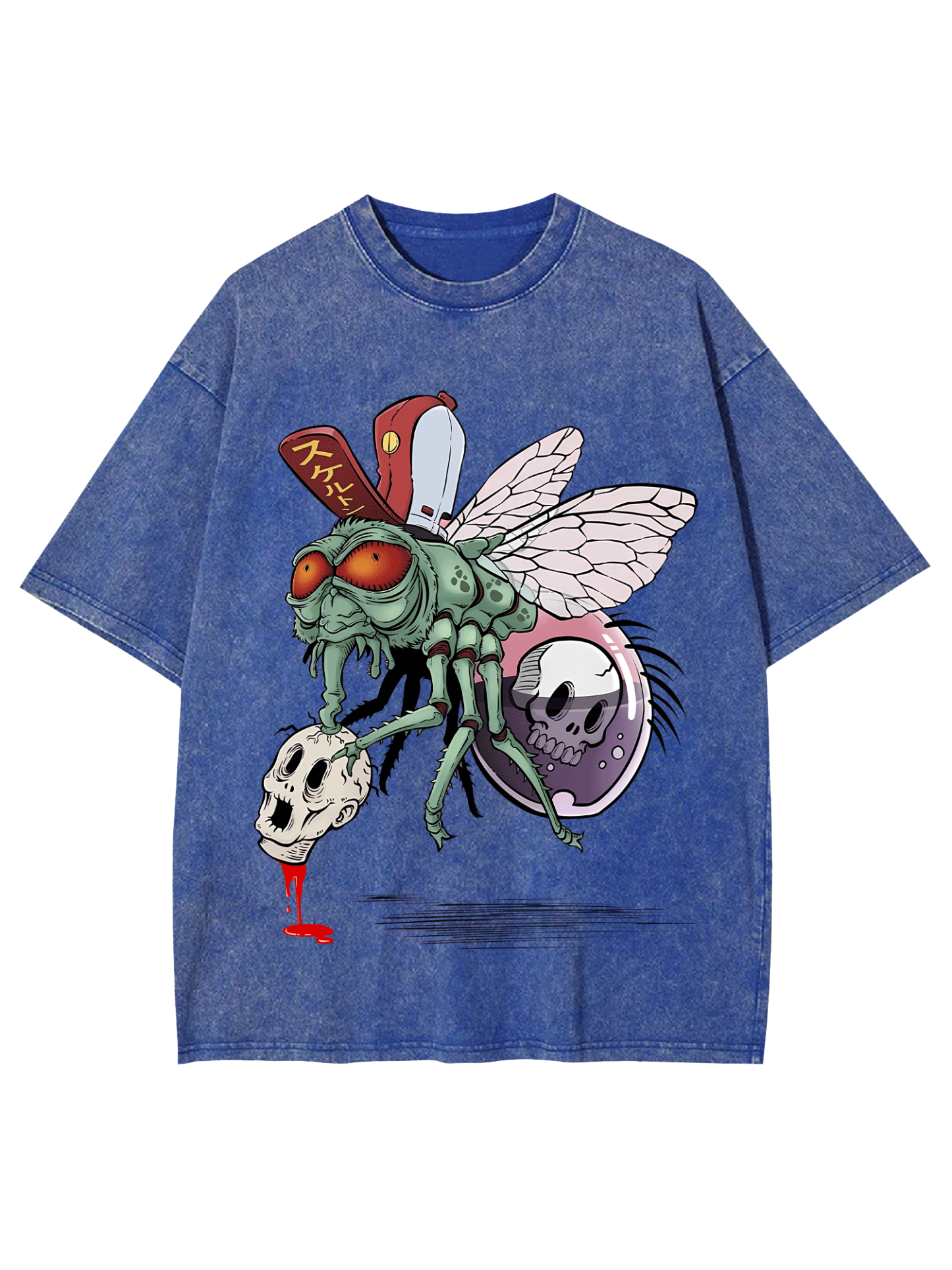 Flying Nightmare Washed Tshirt-ClassyOutlaw Sale