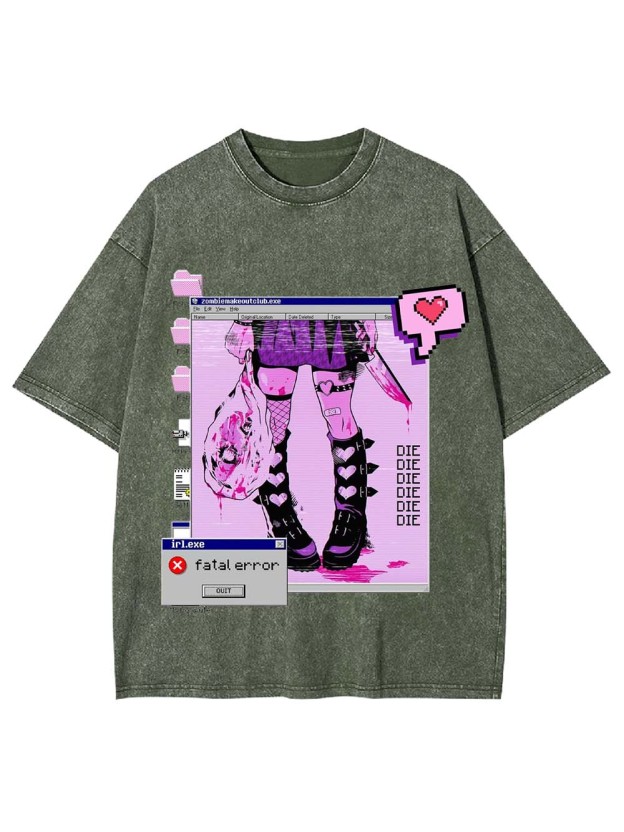 Fatal Error Washed Tshirt