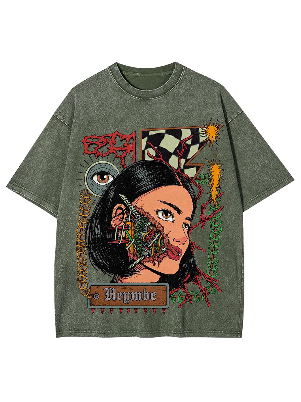 Fragmented Reality Washed Tshirt